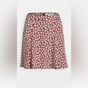 reformation flounce skirt